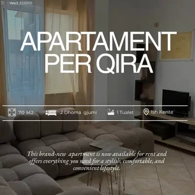 Jepet me qera apartament 2+1, ne katin e trete te nje shtepie private ne zonen e Ish Kenetes, Durres.