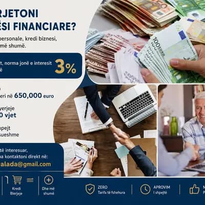 Ndihmë financiare për individë dhe biznese